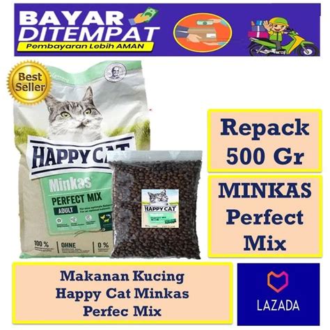 Toko Semar Makanan Kucing Happy Cat Minkas Perfect Mix Dewasa Kemasan