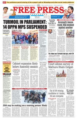 Free Press Journal Bhopal Edition 1 Fri 15 Dec 23