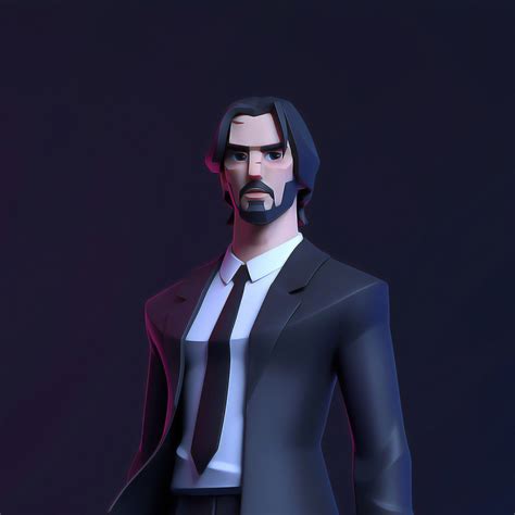 2932x2932 Keanu Reeves John Wick Fan Art Ipad Pro Retina Display Hd 4k