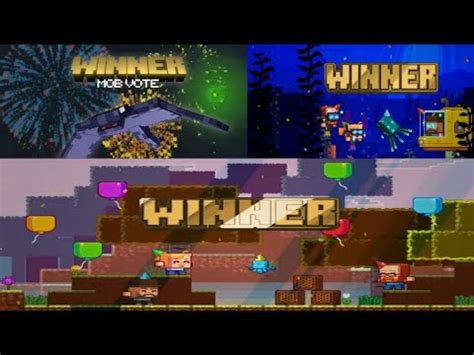 All Minecraft Mob Vote Winners YouTube