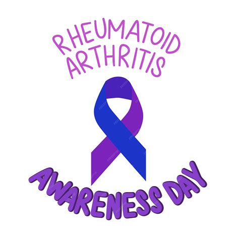 Premium Vector Rheumatoid Arthritis Awareness Day Inscription