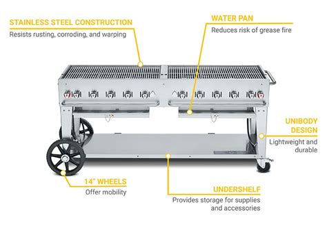 Crown Verity CV MCB 72 SI BULK 70 Mobile Gas Commercial Outdoor