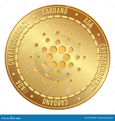 Isolated Cardano Coin Icon Editorial Stock Image Illustration Of