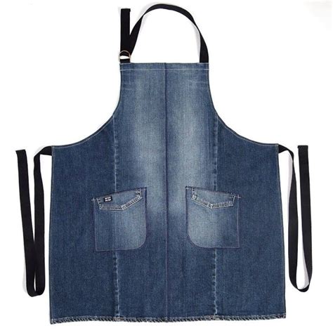 Denim Apron Of Upcycled Jeans Blue Etsy Denim Apron Upcycle Jeans