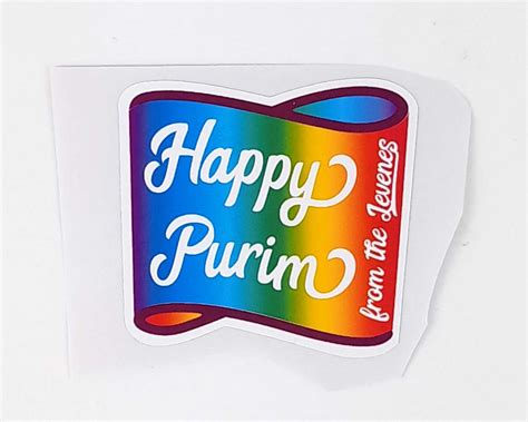 Purim Label Purim Sticker Mishloach Manot Label Customised Etsy