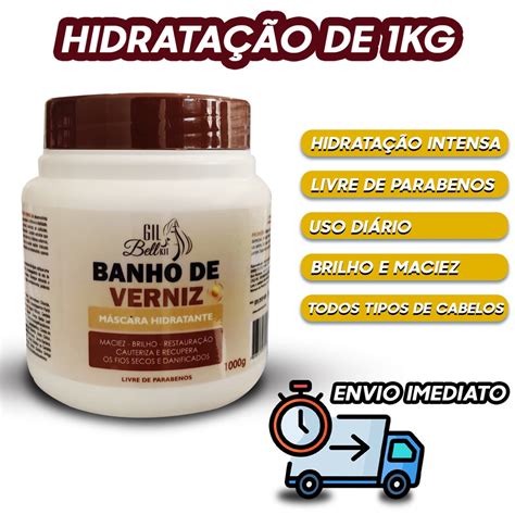 M Scara De Hidrata O Capilar Banho De Verniz Kg Recupera O P S