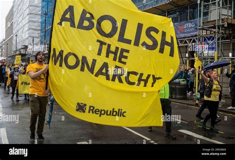 London UK 06th May 2023 Anti Monarchy And Republican Protestors