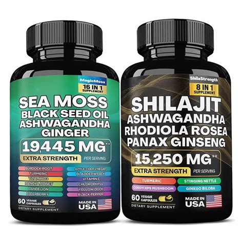 Sea Moss Capsules In Mg Shilajit In Mg