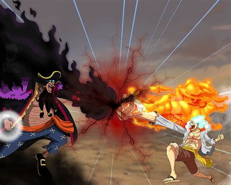 One Piece Marshall D Teach Monkey D Luffy Hd Wallpaper Peakpx