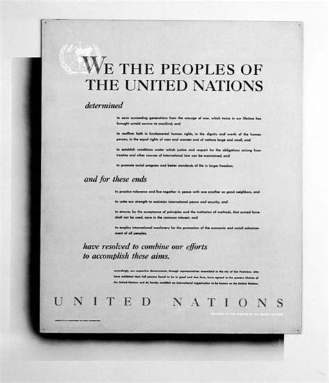 Signing Of The United Nations Charter