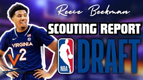 Reece Beekman Scouting Report Virginia Guard Nba Draft Breakdown