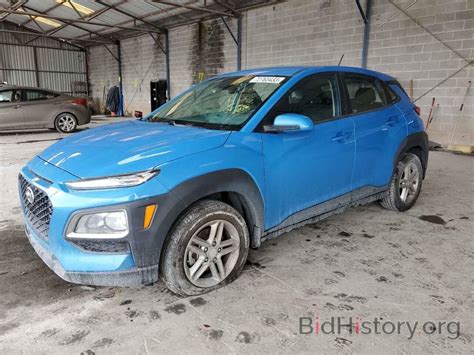 Report KM8K12AA8KU382942 HYUNDAI KONA 2019 BLUE GAS Price And Damage