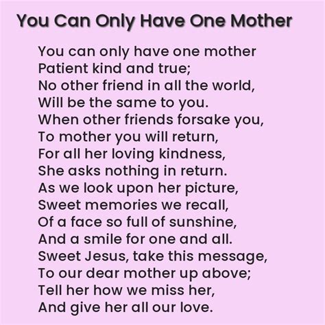 Funeral Poems for a Mother’s Death – Poems for Moms – OnWishes.com