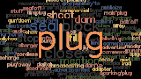 PLUG: Synonyms and Related Words. What is Another Word for PLUG? - GrammarTOP.com