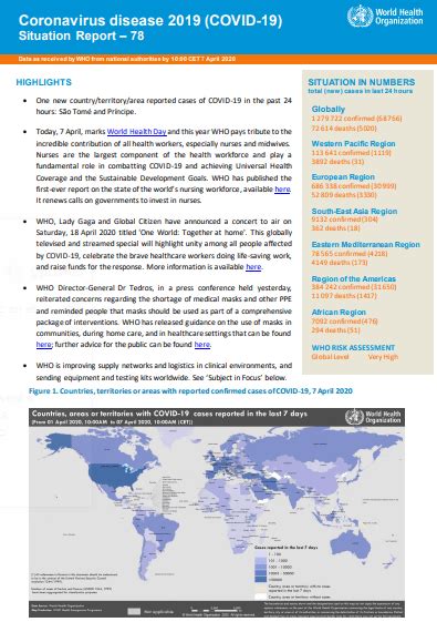 Coronavirus disease 2019 COVID 19 Situation Report 78 CDE Almería