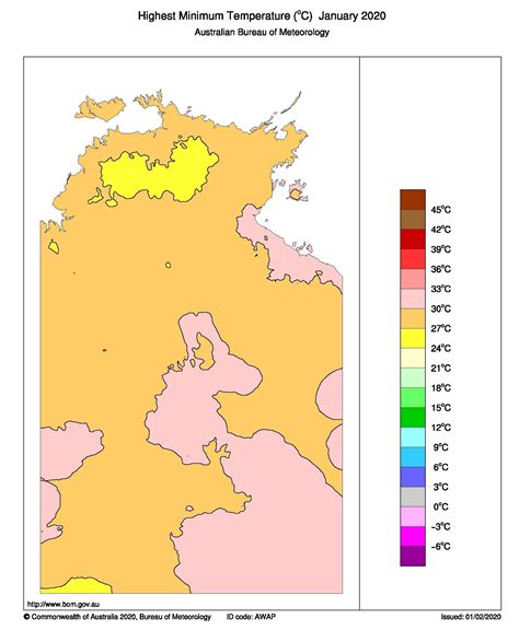 Northern Territory Highest Maximum Temperature January In