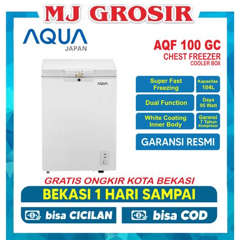 Jual AQUA AQF 120 FR AQF 120 HC AQF 100 GC CHEST FREEZER BOX LEMARI