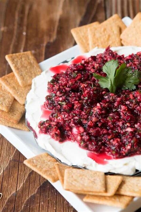 Cranberry Cream Cheese Dip Oh Sweet Basil