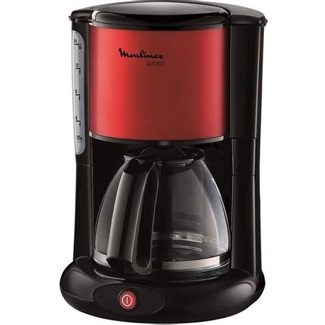 Moulinex Fg D Cafeti Re Filtre Verseuse Subito Rouge Inox