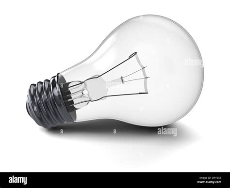 Illustration Of Lightbulb Isolated On White Background Stock Photo Alamy