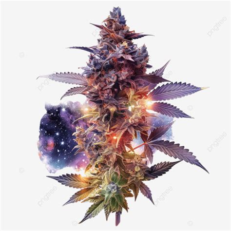 Alien Weed Plant Cannabis Galaxy Spaces Galaxy Space Alien Png