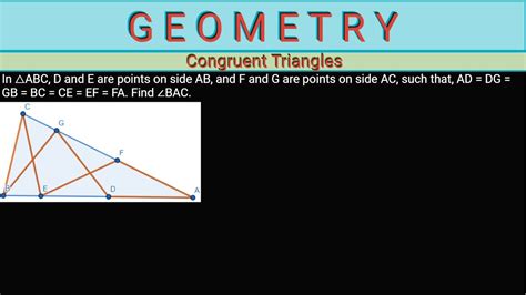 Geometry Congruent Triangles Youtube