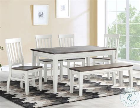 Caylie Ivory And Driftwood Fix Top Dining Table From Steve Silver