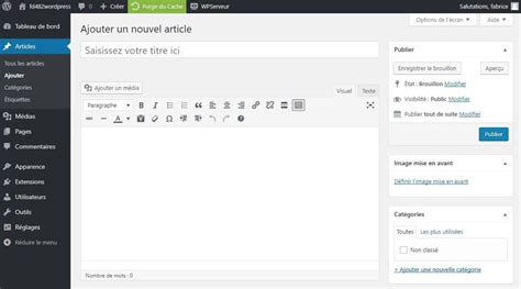 Comment Ajouter Ou Modifier Un Article Dans Wordpress Développeur Expert