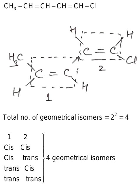 How Many Geometrical Isomers Are Possible For CH3 CH CH CH CH Cl