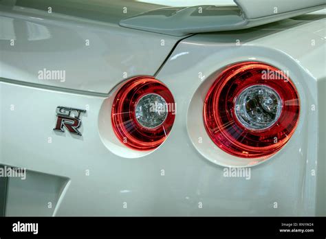 Nissan GTR tail lights Stock Photo - Alamy