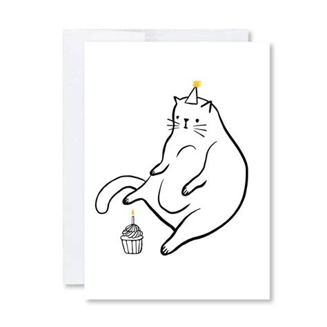 Cat Birthday Cat Lady Birthday Card Cat Birthday Card Cat Greeting Cards