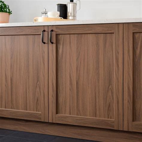 ENKÖPING Door, brown walnut effect, 15x20" - IKEA | Walnut kitchen ...