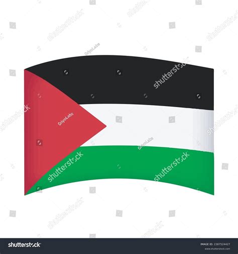 National Symbol Palestine Flag Stock Vector (Royalty Free) 2387524427 ...