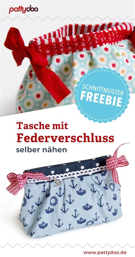 Schnittmuster Federverschlusstasche Schnappi Pattydoo Tasche