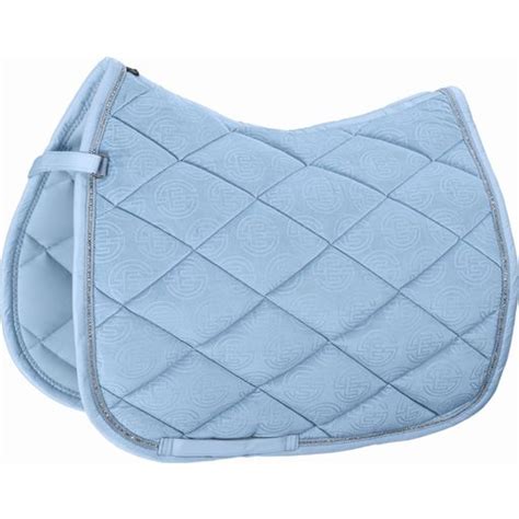 Eskadron Velvet Crystal Saddle Pad Silk Blue Equusvitalis Onlineshop