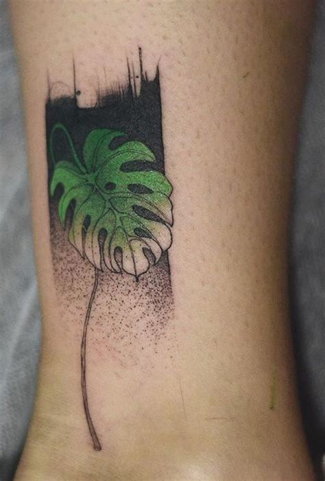 Joanna Swirska Dzo Lama Monstera Leaf Tattoo Dream Tattoos Monstera