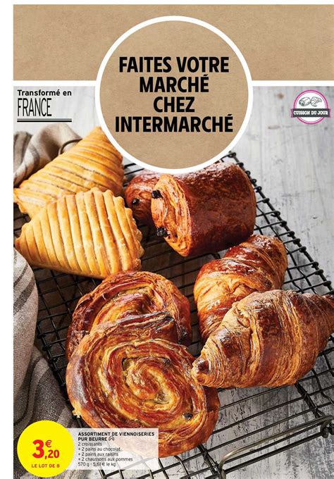 Promo Assortiment De Viennoiseries Pur Beurre chez Intermarché Express