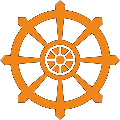 Buddhist Symbols Dharma Wheel Clipart Full Size Clipart 19247