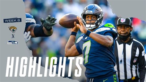 2021 Week 8 Seahawks Vs Jaguars Game Highlight