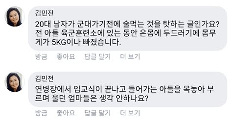 김민전 페이스북 댓글 정치시사 에펨코리아