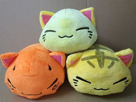 Wholesale And Retail 28cm Cartoon Nemuneko Sleeping Cat Plush Toy Kawaii Maneki Neko Pillow