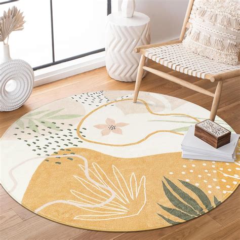 Amazon Lahome Boho Round Rug Circle Rug Ft Washable Non Slip