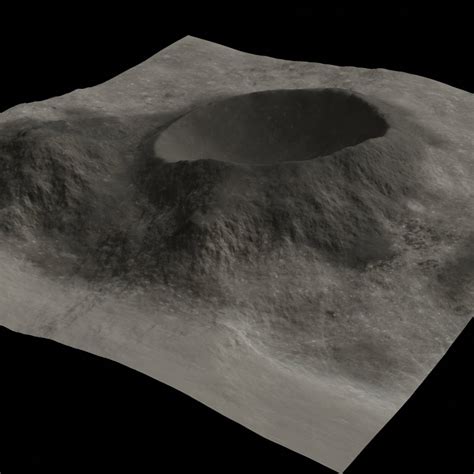 Lunar crater 3D | CGTrader