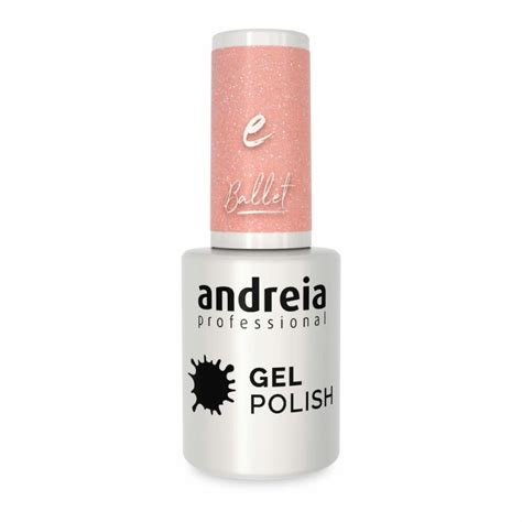 Andreia Verniz Gel BA5 Glitter Nude Beleza Low Cost