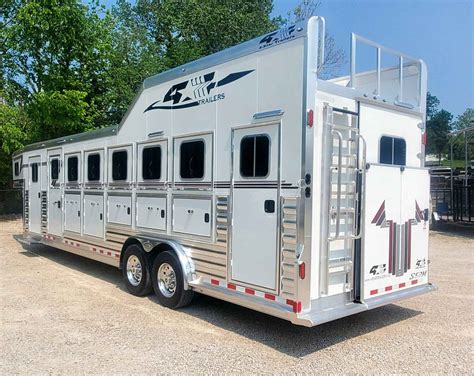 New 2025 4Star 6 Horse Trainer Trailer Deluxe, Int. Pod,