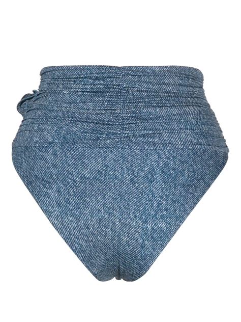 Magda Butrym High Rise Denim Bikini Bottoms Farfetch