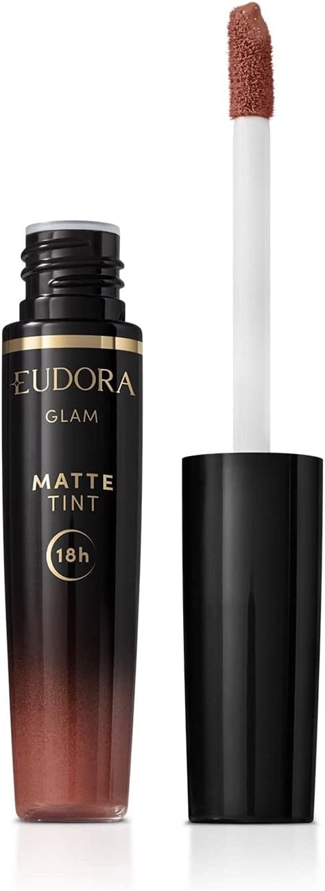 Eudora Glam Matte Tint Batom L Quido Nude Ic Nico G Amazon Br