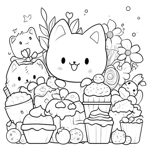 55 Coloriage Bonbon PDF Un Monde de Douceurs à Colorier