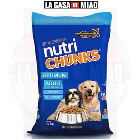 nutri chunks  protein puppy lamb adult beef coatshine salmon