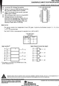 74ACT11032D Datasheet Ti 74ACT11032 Quadruple 2 Input Positive OR GATEs